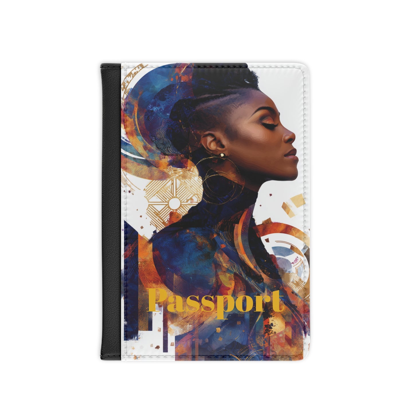 Stylish Passport Cover with Artistic Design - Travel in Style