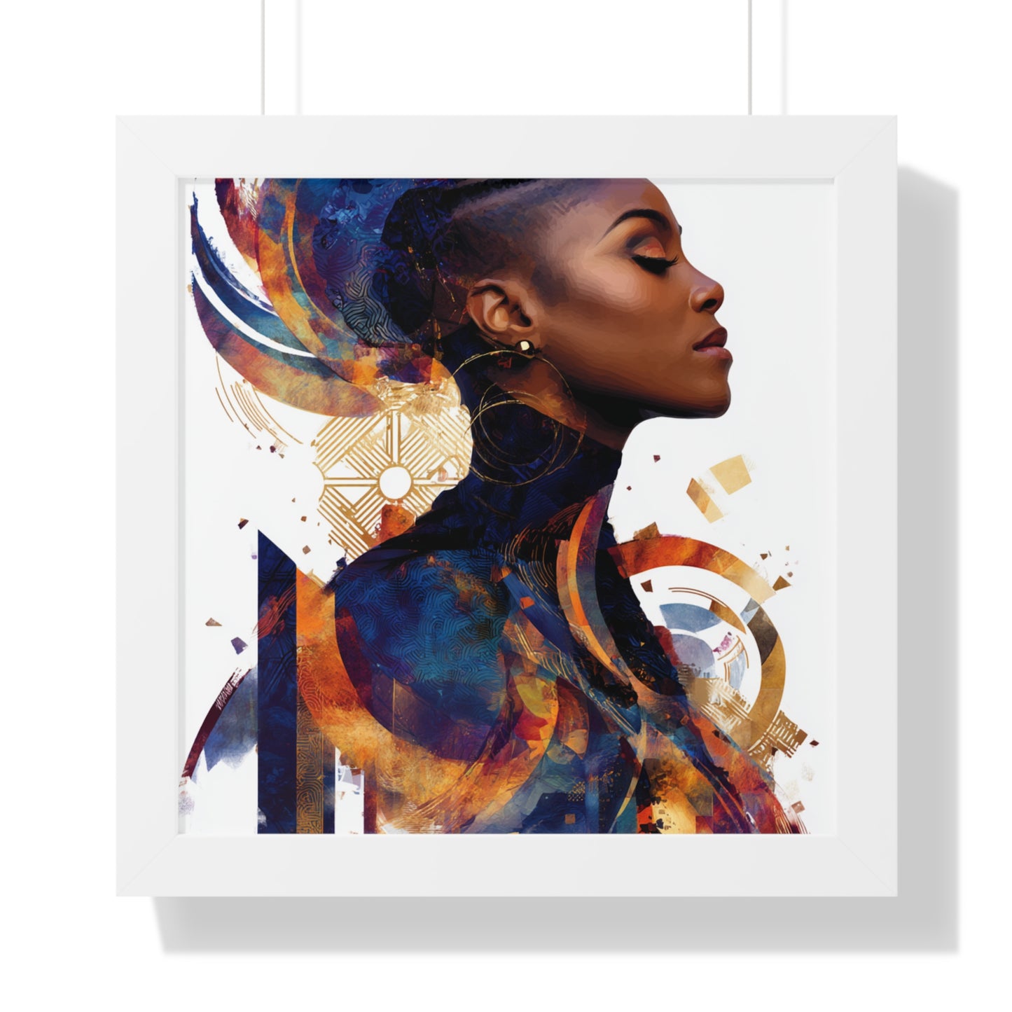 Modern Woman Framed Poster - Artistic Wall Art Decor
