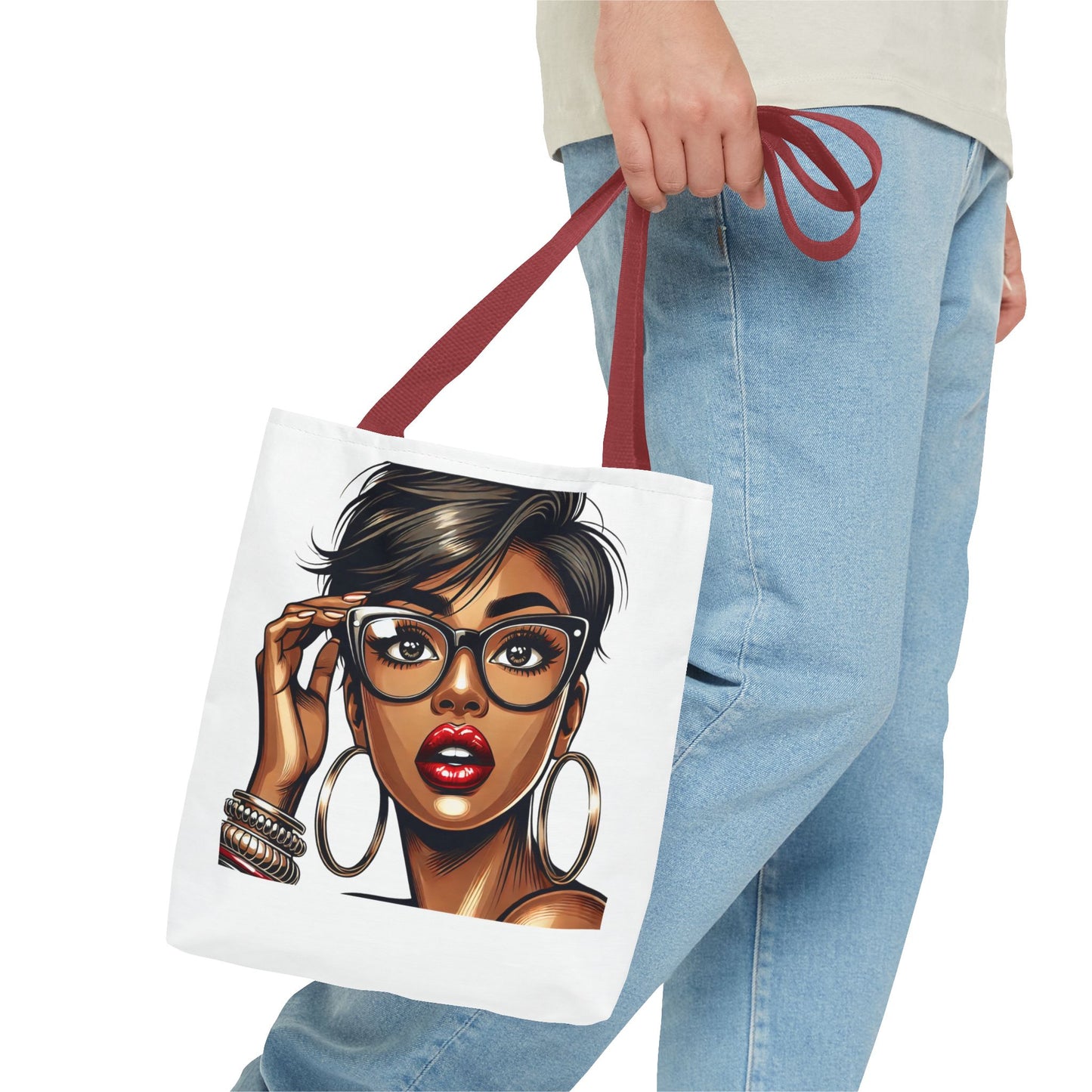 Stylish Black Girl Tote Bag - Fashionable Eco-Friendly Shopping Bag