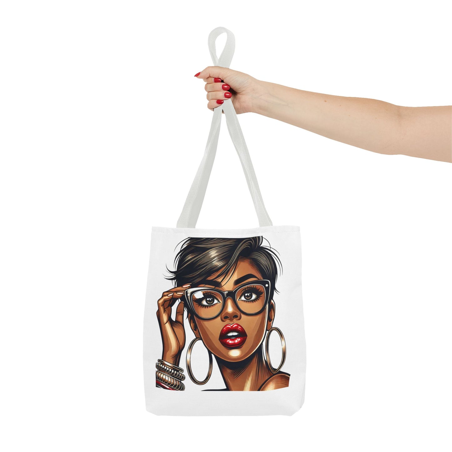 Stylish Black Girl Tote Bag - Fashionable Eco-Friendly Shopping Bag