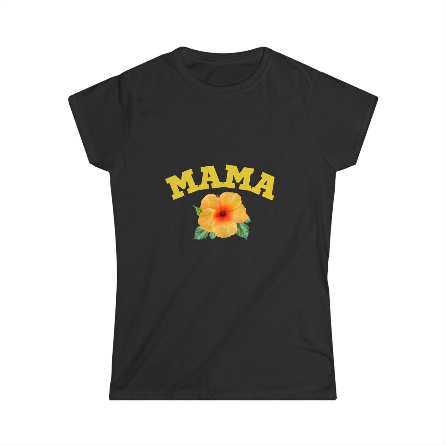 MAMA Floral Women's Softstyle Tee - Perfect for Mother's Day or Every Day