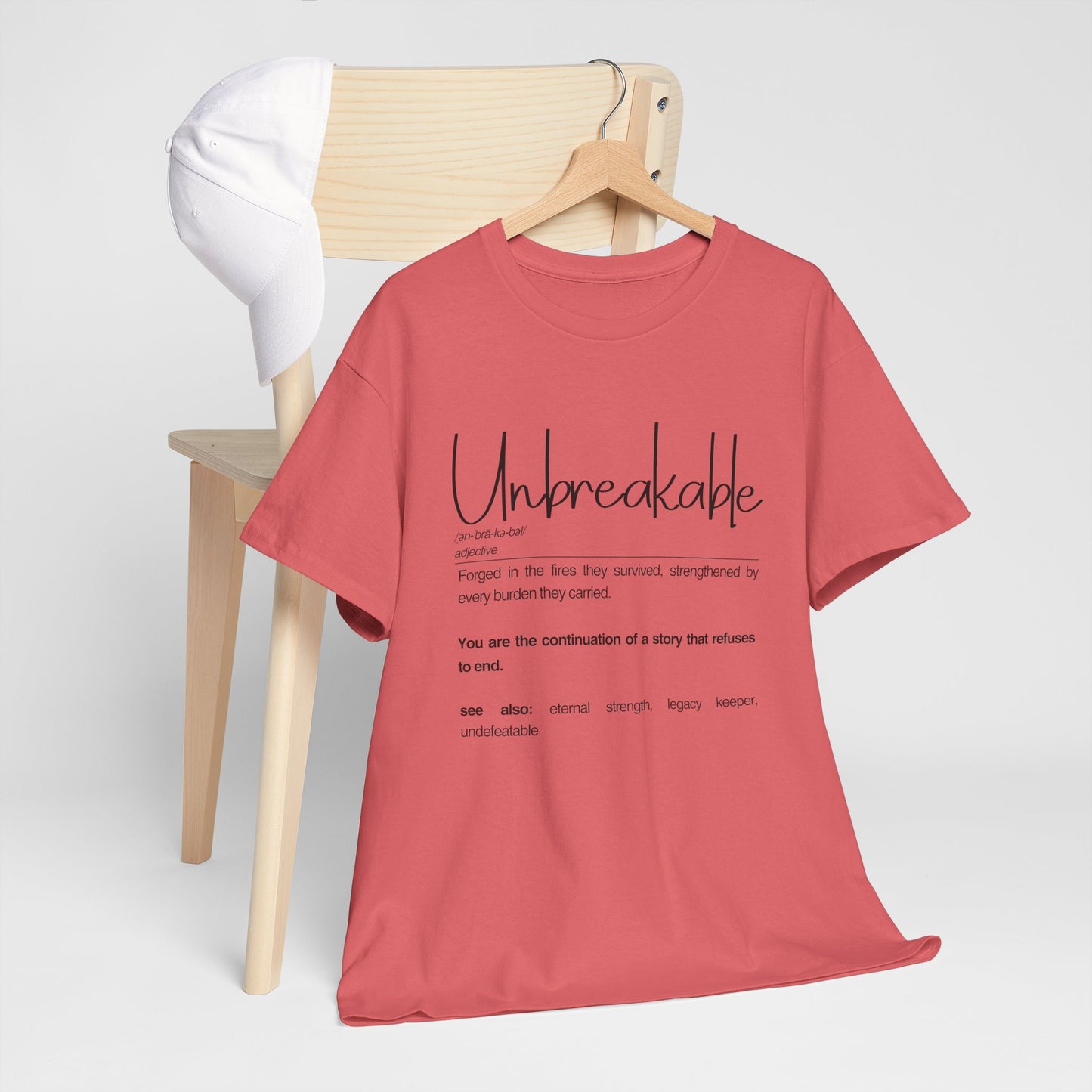 Unbreakable Inspirational Tee, Motivational Gift, Unisex Cotton Shirt, Self-Improvement Apparel, Casual Everyday Wear