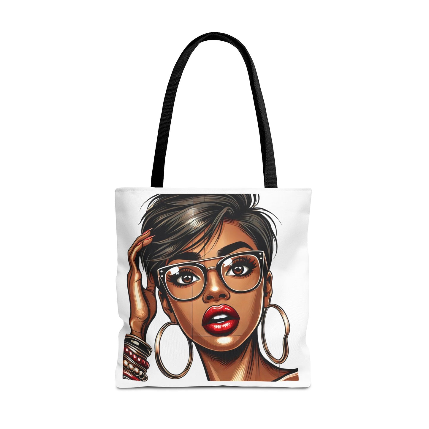 Chic Fashionista Tote Bag with Stylish Graphic Design