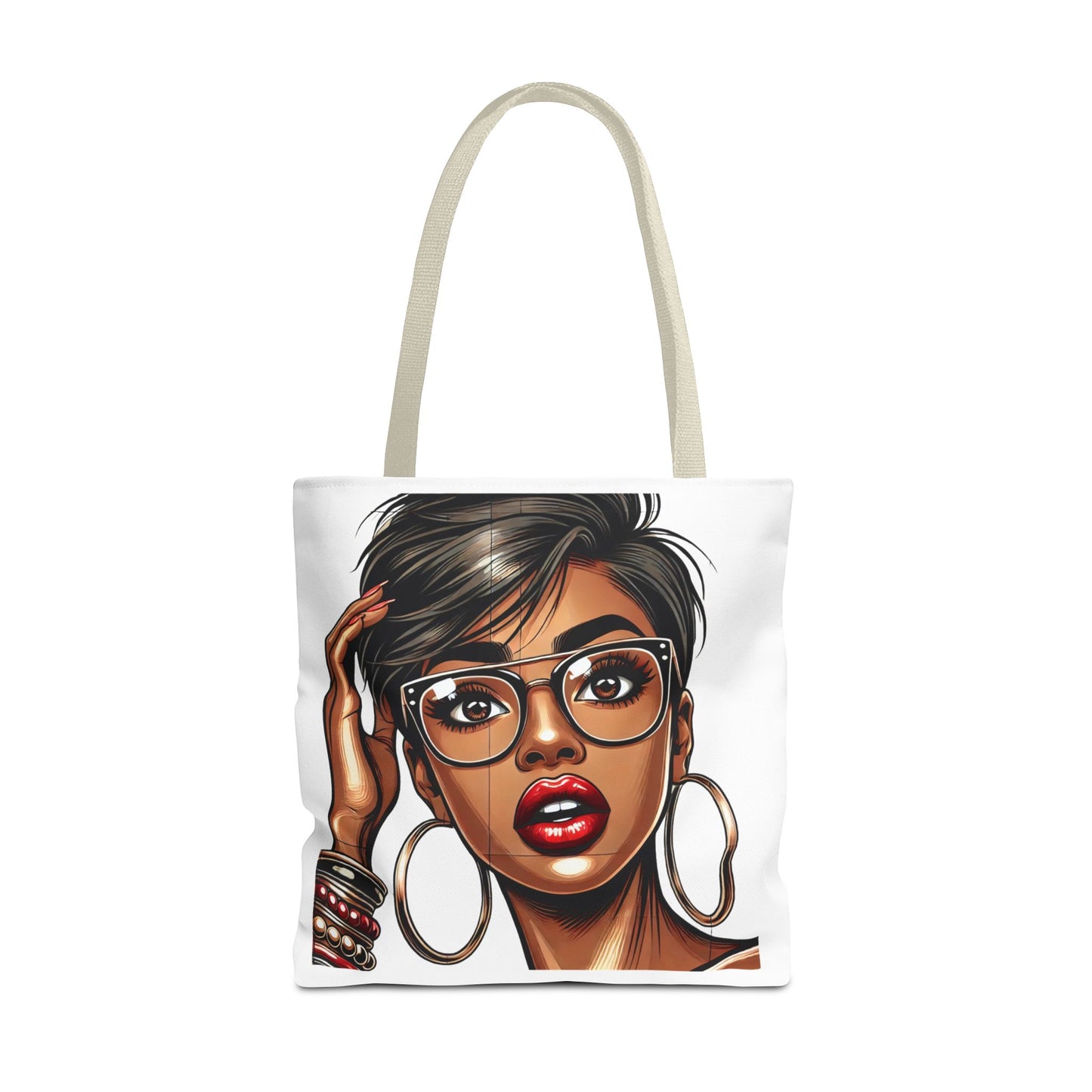 Chic Fashionista Tote Bag with Stylish Graphic Design