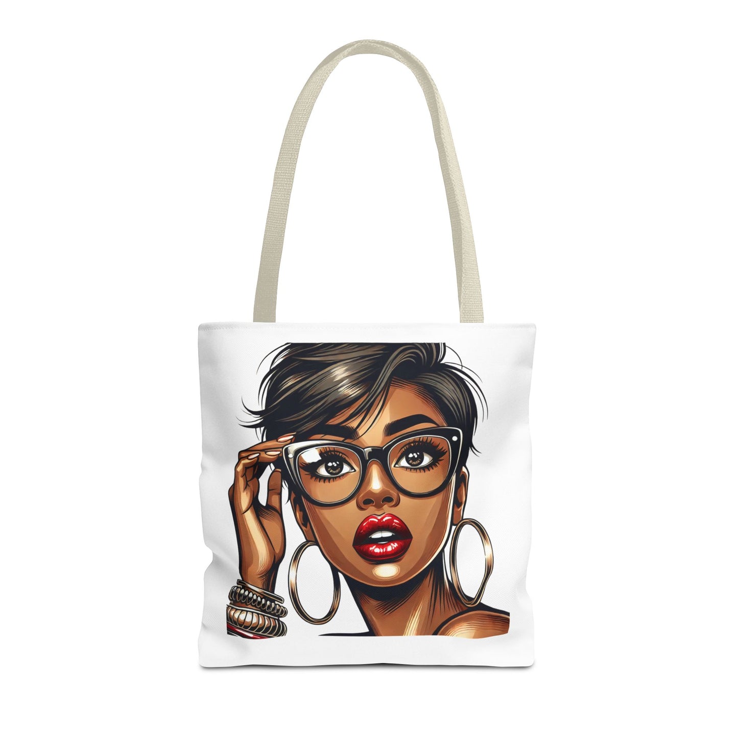 Stylish Black Girl Tote Bag - Fashionable Eco-Friendly Shopping Bag