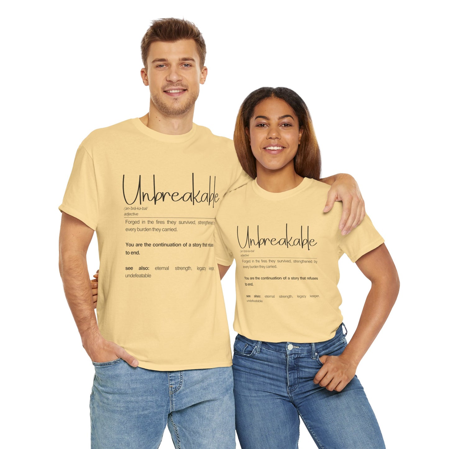 Unbreakable Inspirational Tee, Motivational Gift, Unisex Cotton Shirt, Self-Improvement Apparel, Casual Everyday Wear