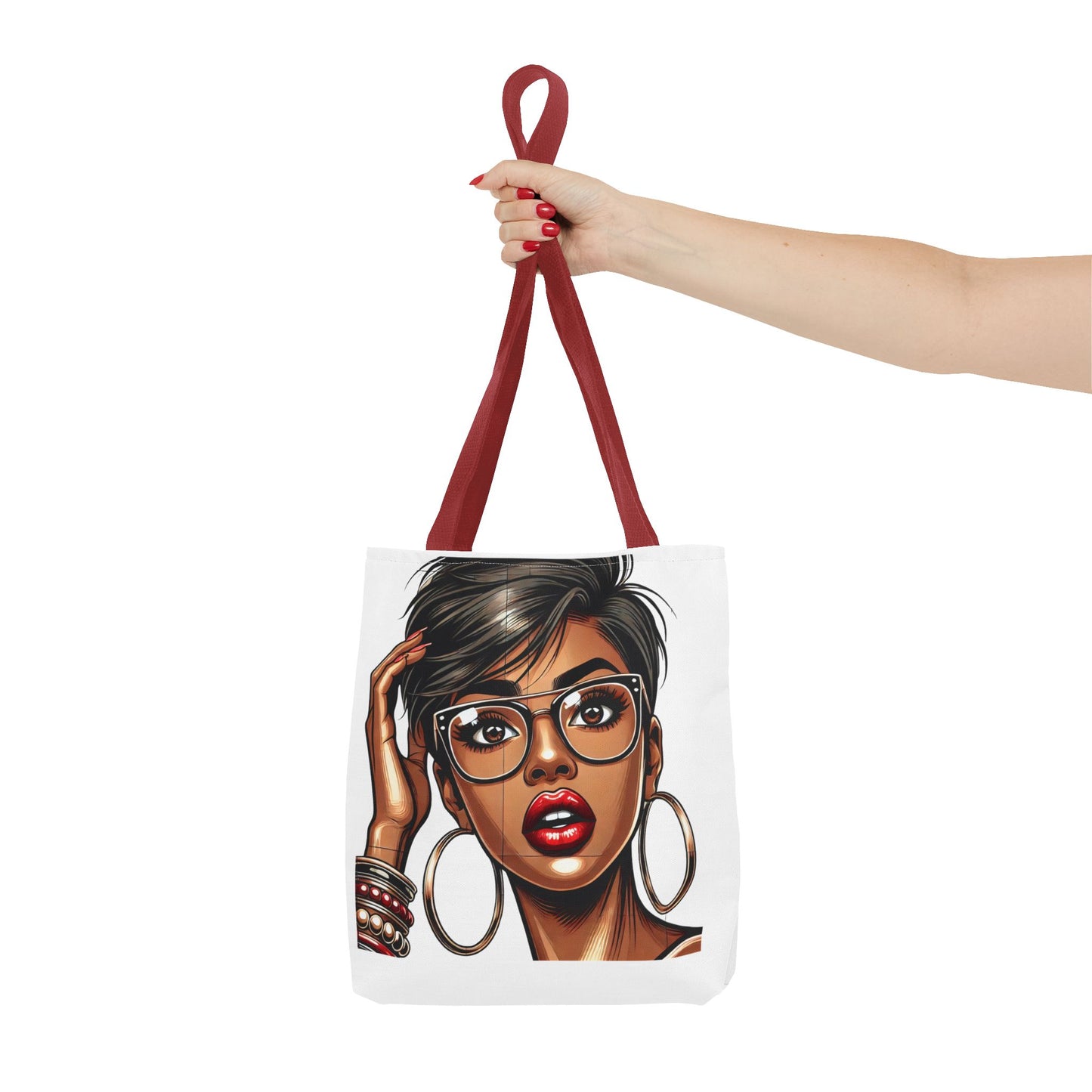 Chic Fashionista Tote Bag with Stylish Graphic Design