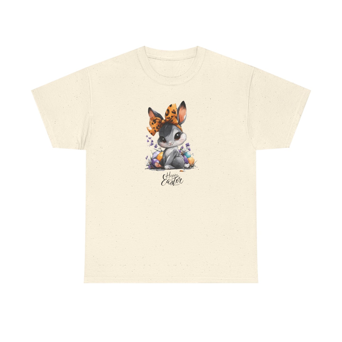 Cute Bunny Floral Unisex Heavy Cotton Tee
