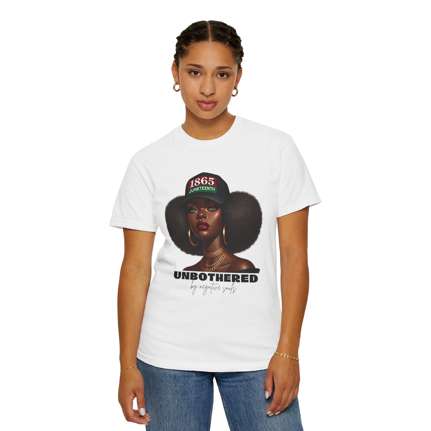 Unbothered Unisex Garment-Dyed T-Shirt | Bold Graphic Tee for Relaxed Style, Unique Gift, Casual Wear, Everyday Comfort, Empowerment Fashion