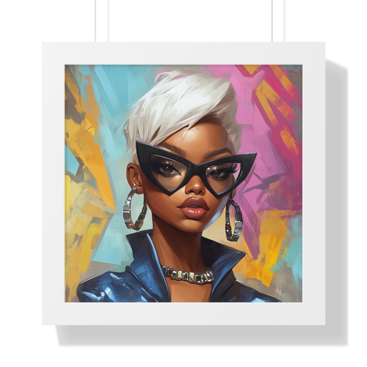 Stylish Framed Vertical Poster - Chic Modern Art for Trendy Home Decor