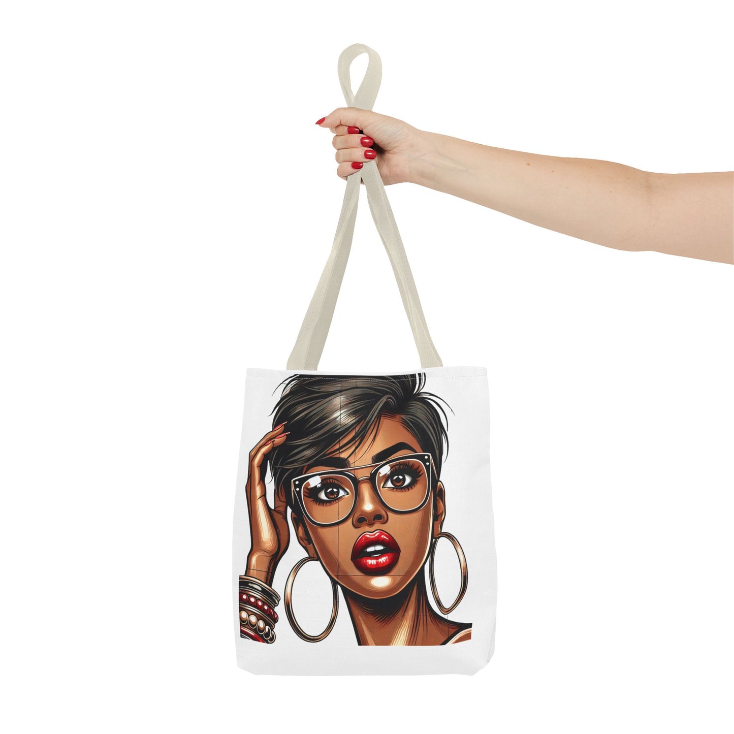 Chic Fashionista Tote Bag with Stylish Graphic Design