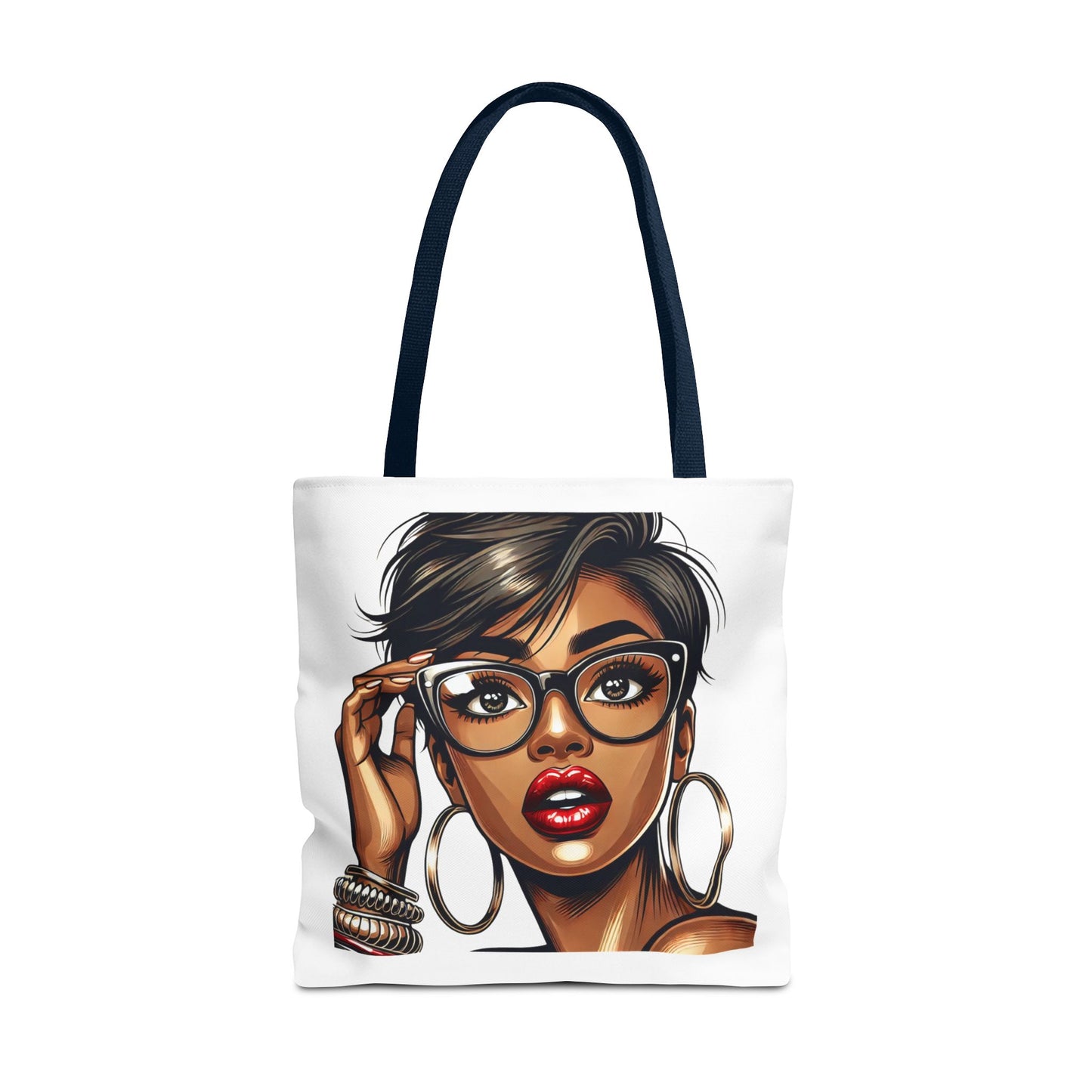 Stylish Black Girl Tote Bag - Fashionable Eco-Friendly Shopping Bag