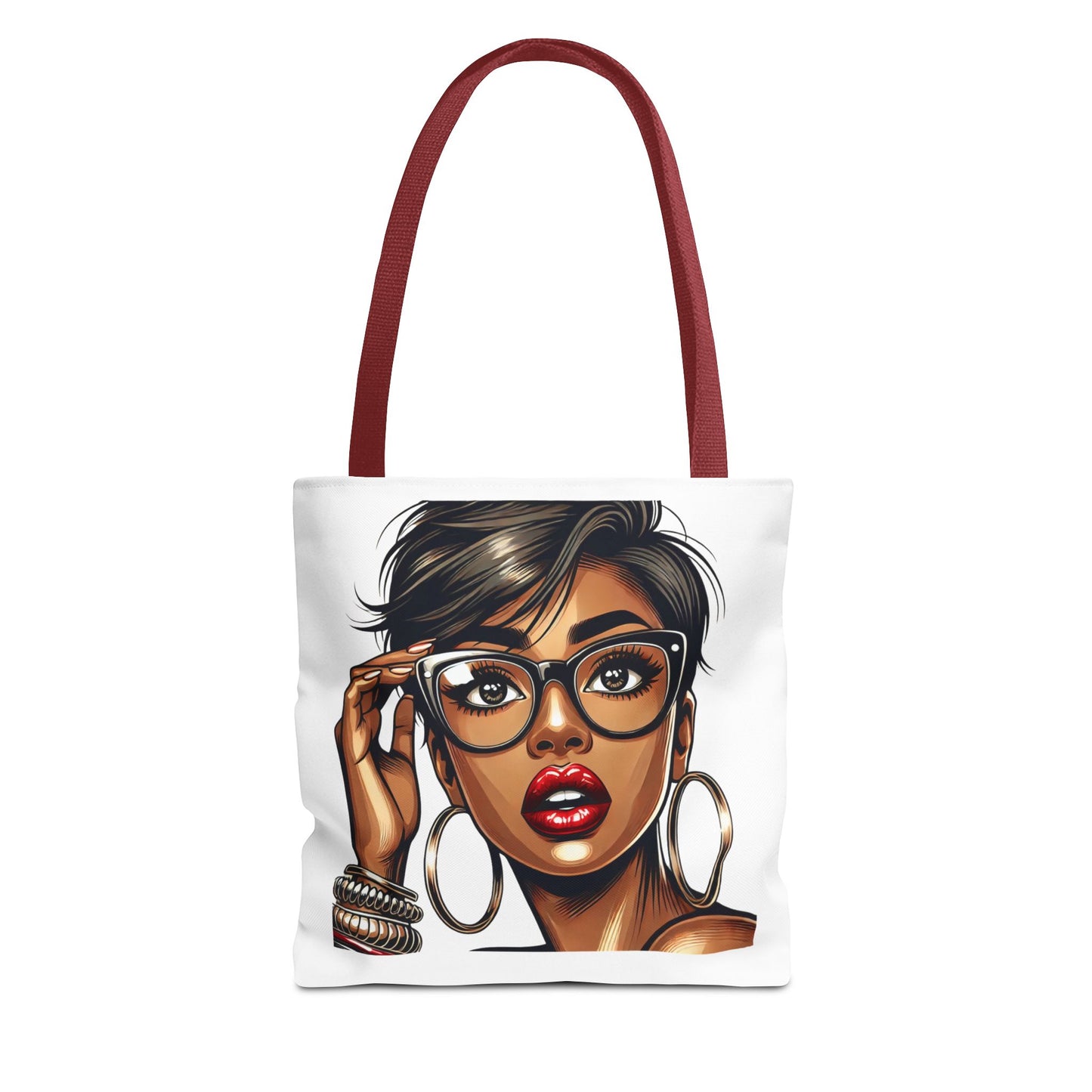 Stylish Black Girl Tote Bag - Fashionable Eco-Friendly Shopping Bag