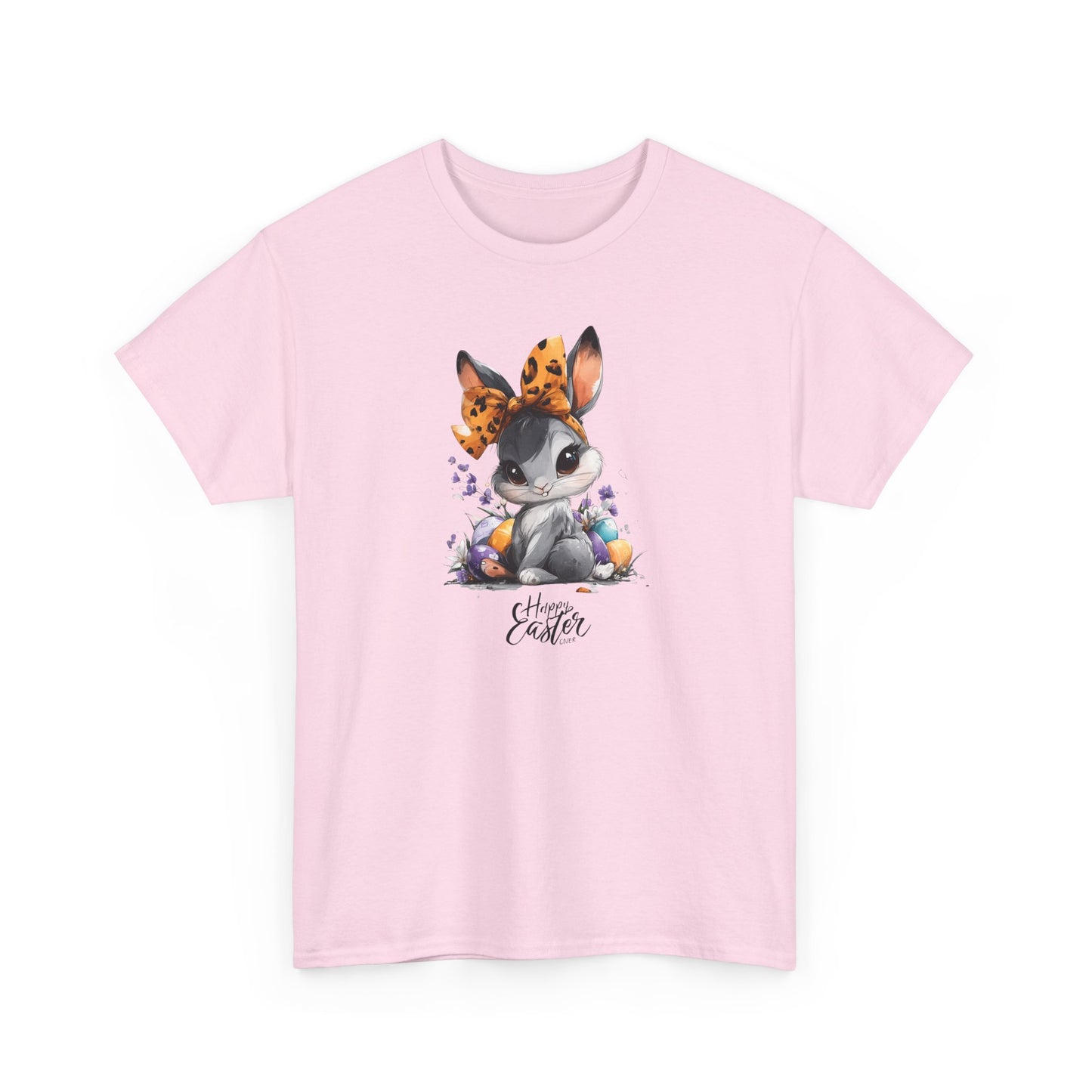 Cute Bunny Floral Unisex Heavy Cotton Tee