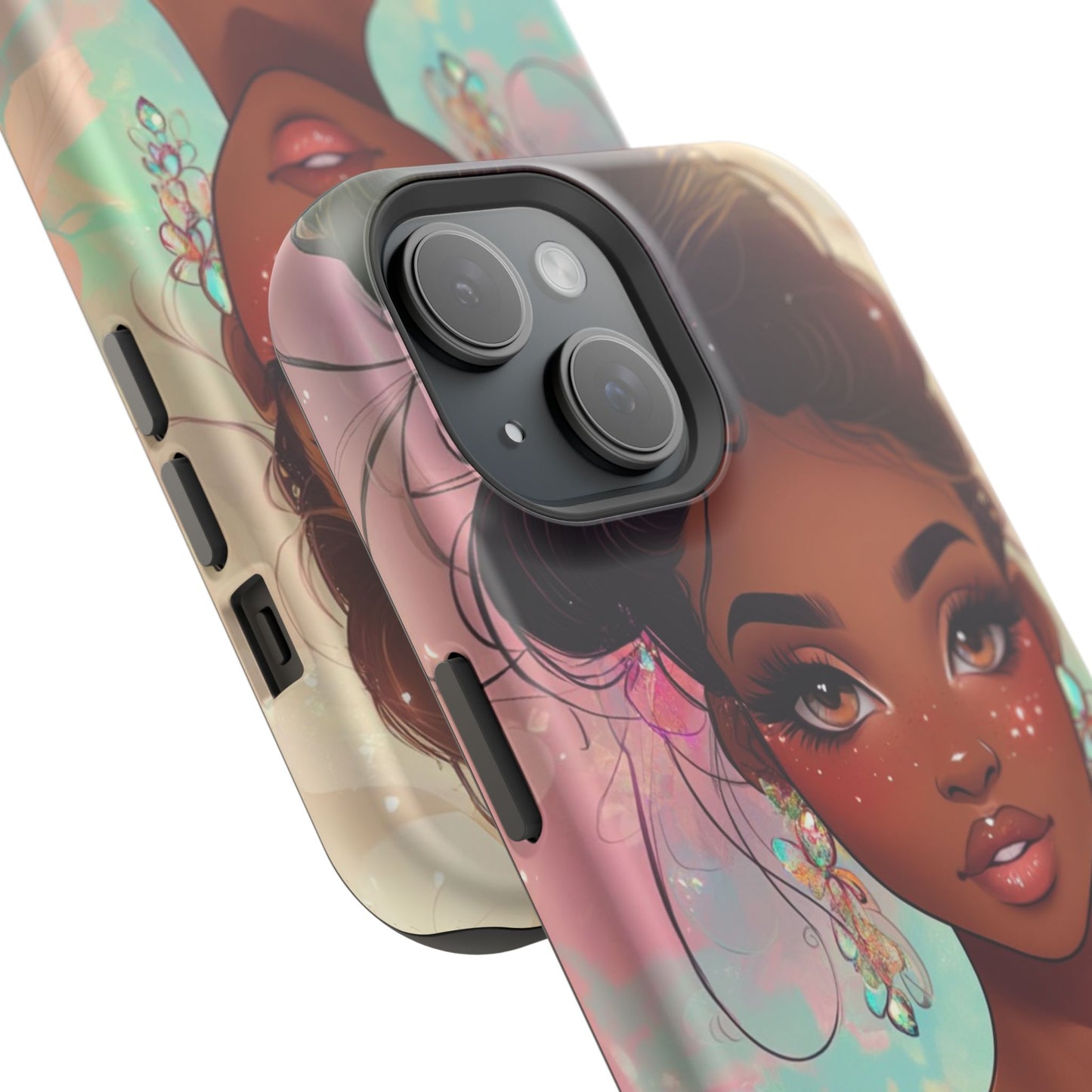 Artistic Magnetic Tough Case - Floral Beauty Design for iPhone