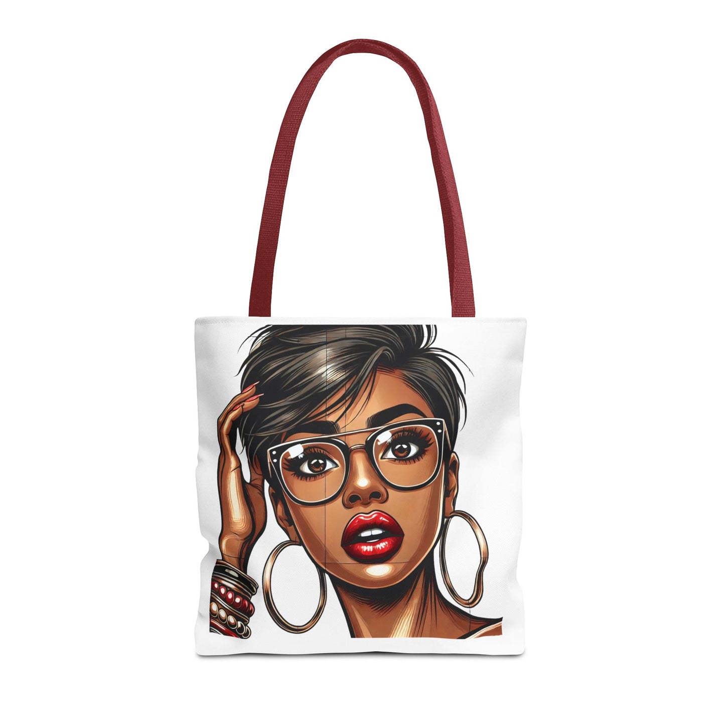 Chic Fashionista Tote Bag with Stylish Graphic Design
