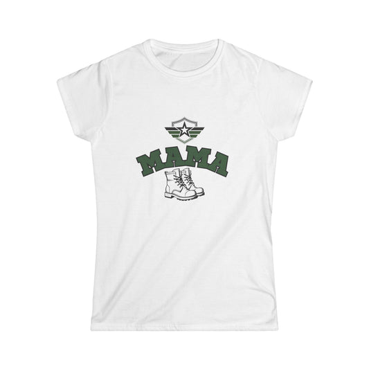 Mama Military Boot Women's Tee – Perfect for Proud Moms