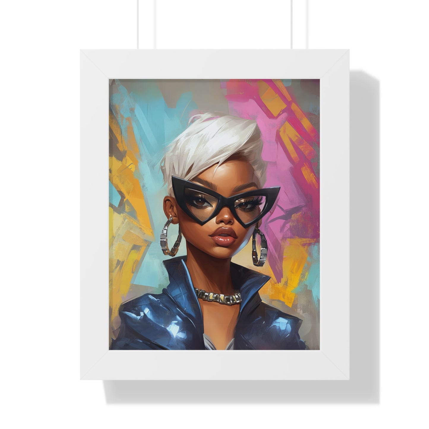 Stylish Framed Vertical Poster - Chic Modern Art for Trendy Home Decor