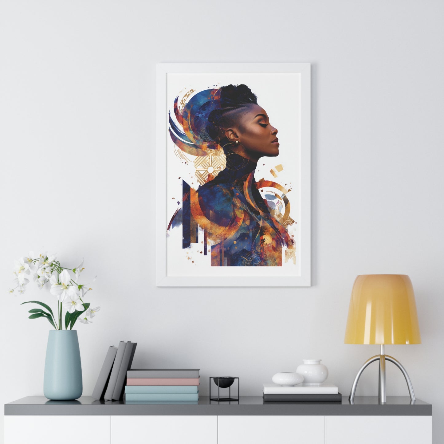 Modern Woman Framed Poster - Artistic Wall Art Decor