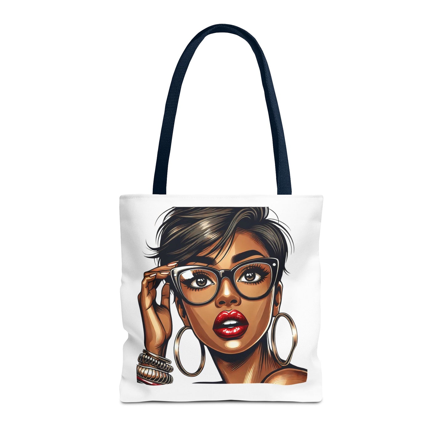 Stylish Black Girl Tote Bag - Fashionable Eco-Friendly Shopping Bag