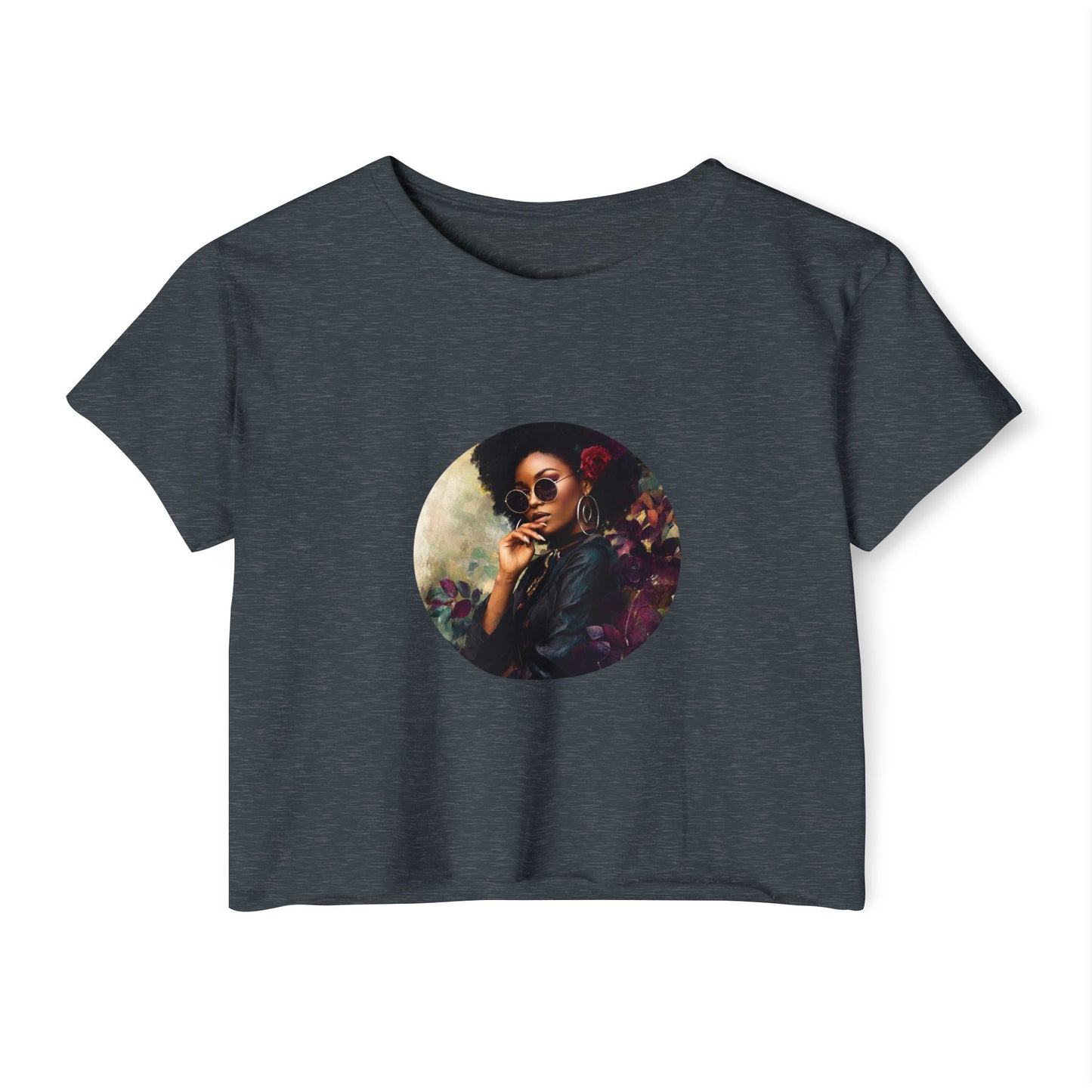 Bohemian Women's Festival Crop Top - Stylish Vintage Design