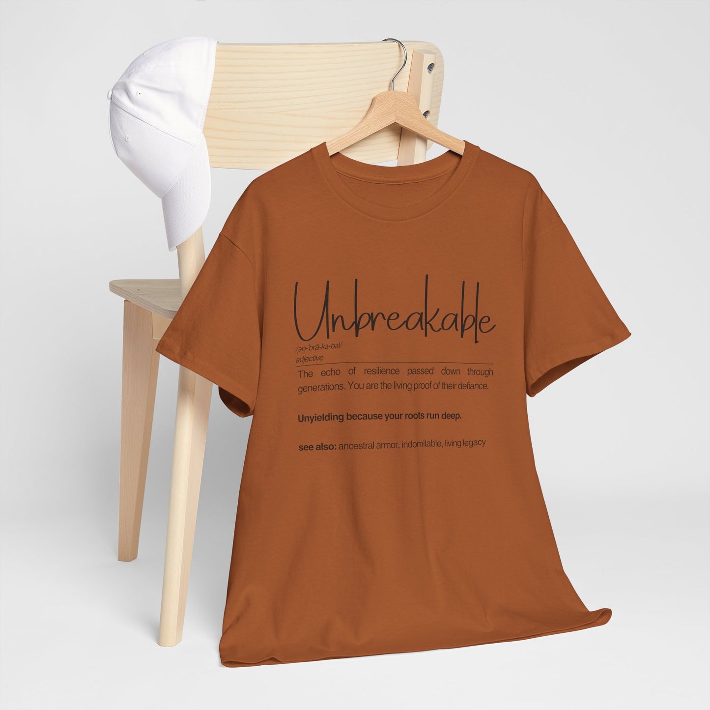 Unbreakable Message T-Shirt, Inspirational Gift, Unisex Cotton Tee, Motivational Apparel, Everyday Wear, Positive Vibes