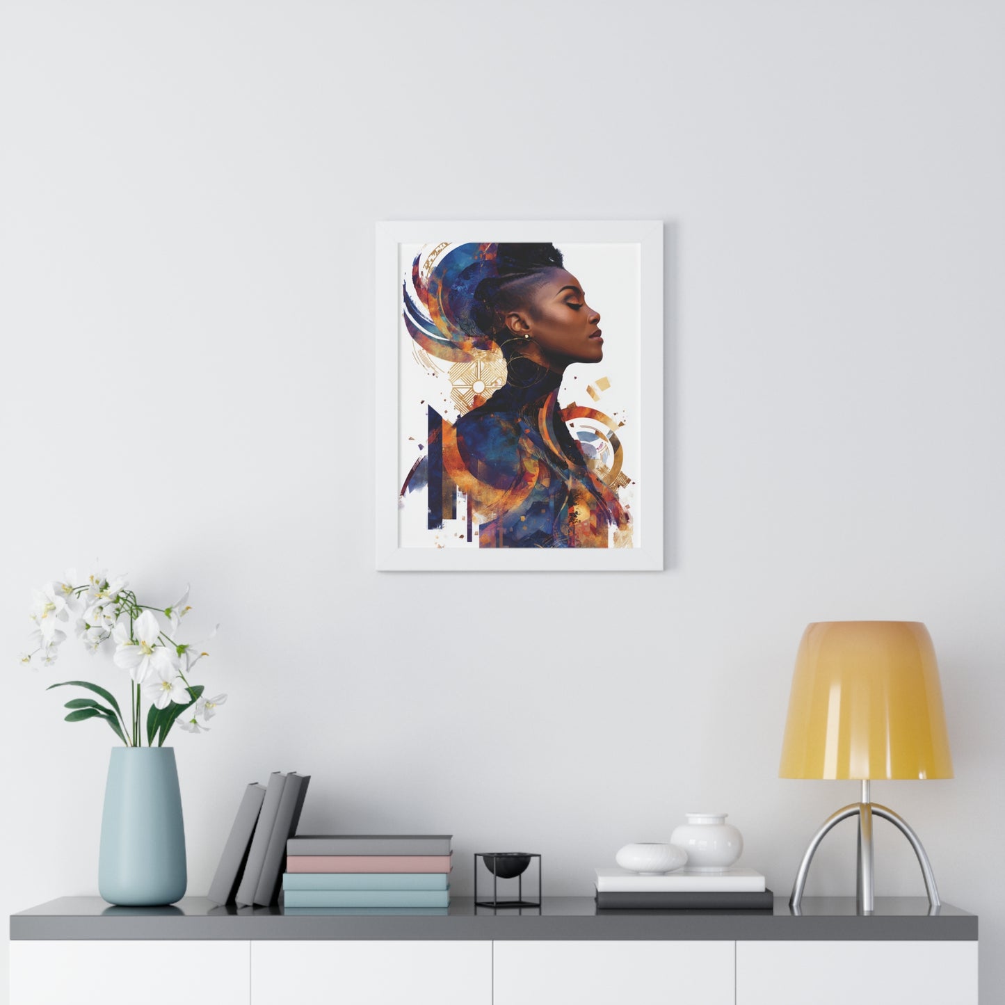 Modern Woman Framed Poster - Artistic Wall Art Decor