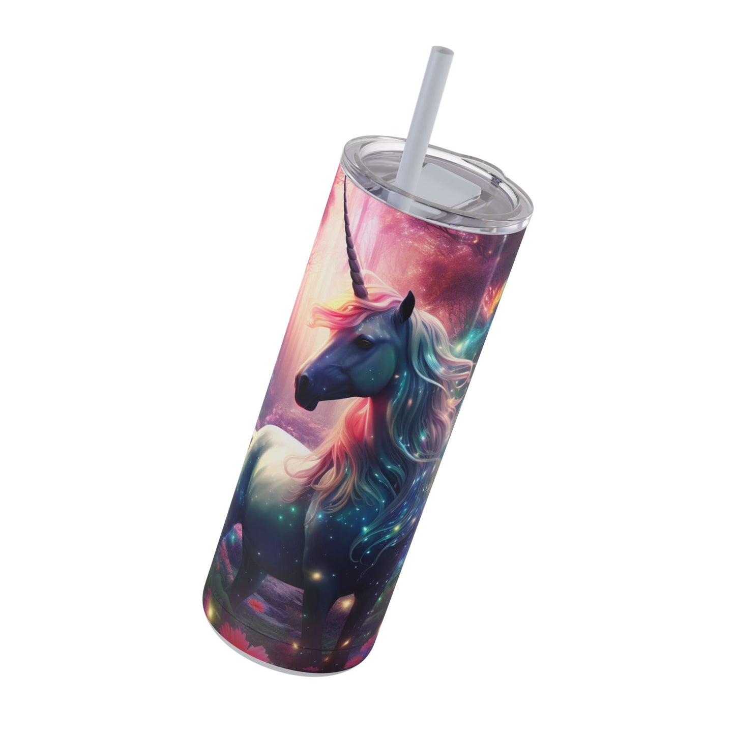 Unicorn Skinny Matte Tumbler, 20oz