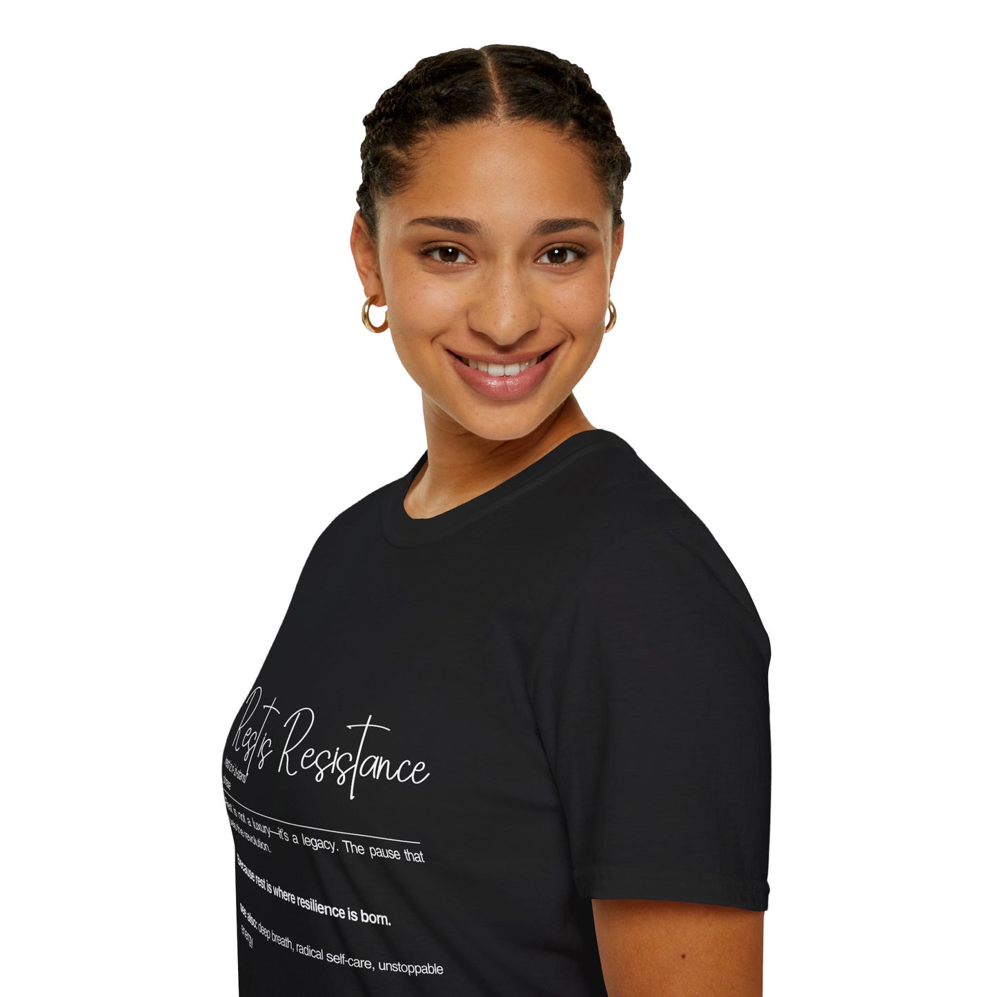 Rest is Resistance - Rest is not a luxury Unisex Soft style T-Shirt, Inspirational Tee, Motivational Shirt, Self-Care Gift
