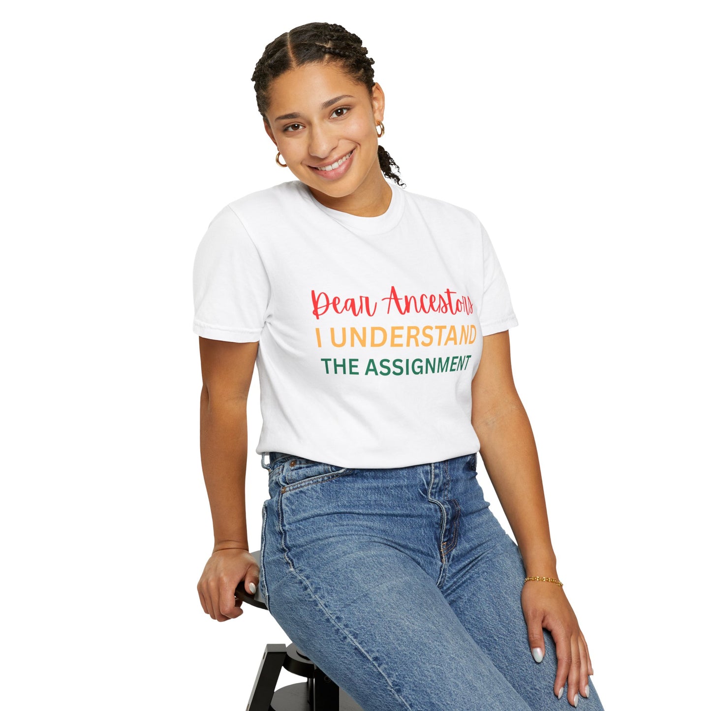 Dear Ancestors Unisex T-shirt, Funny Tee, Gift for Family, Heritage Pride Shirt, Casual Everyday Wear, Unique Statement Tee