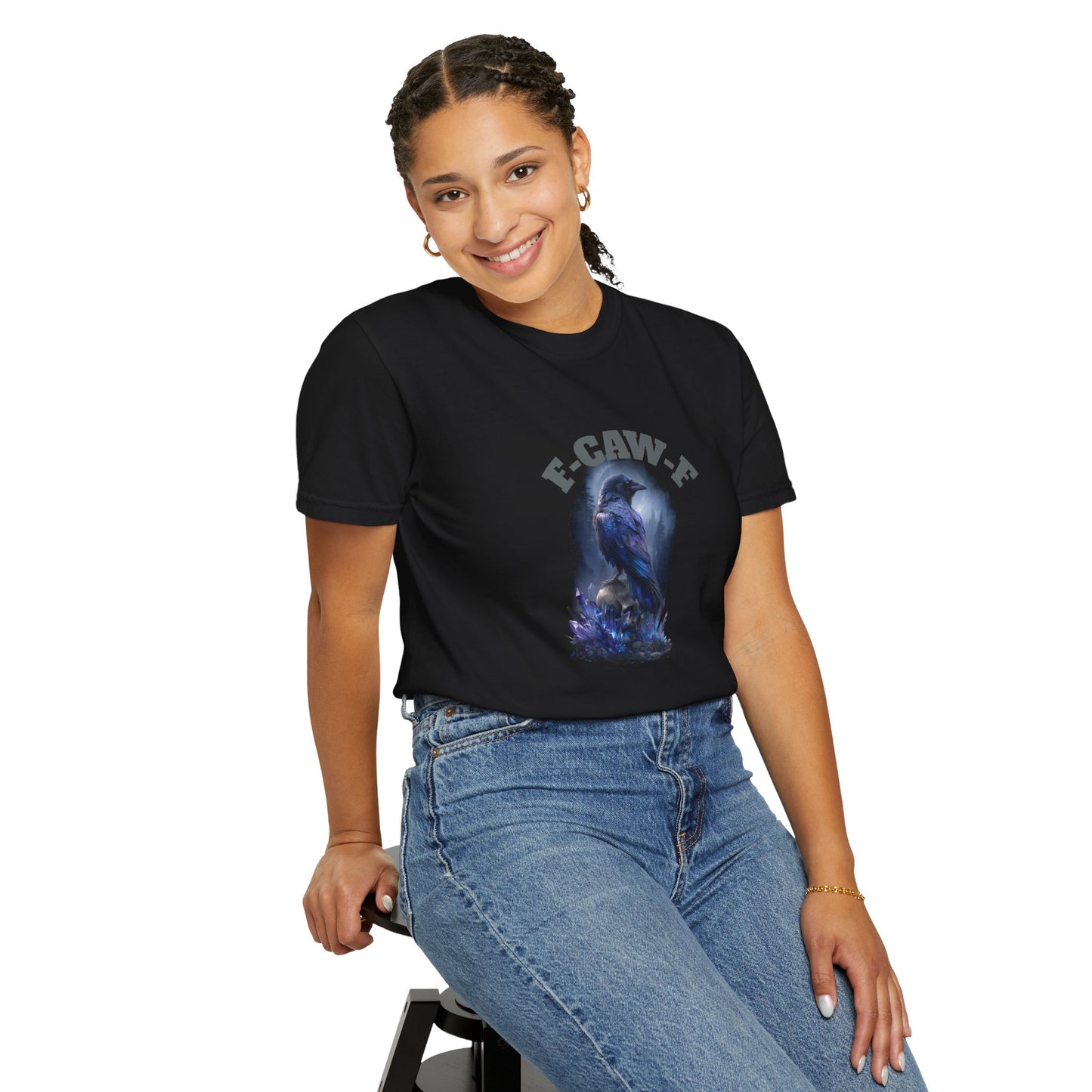 F-CAW-F Unisex Garment-Dyed T-Shirt, Festival Shirt, Graphic Tee, Casual Wear, Unique Gift, Eco-Friendly Fashion
