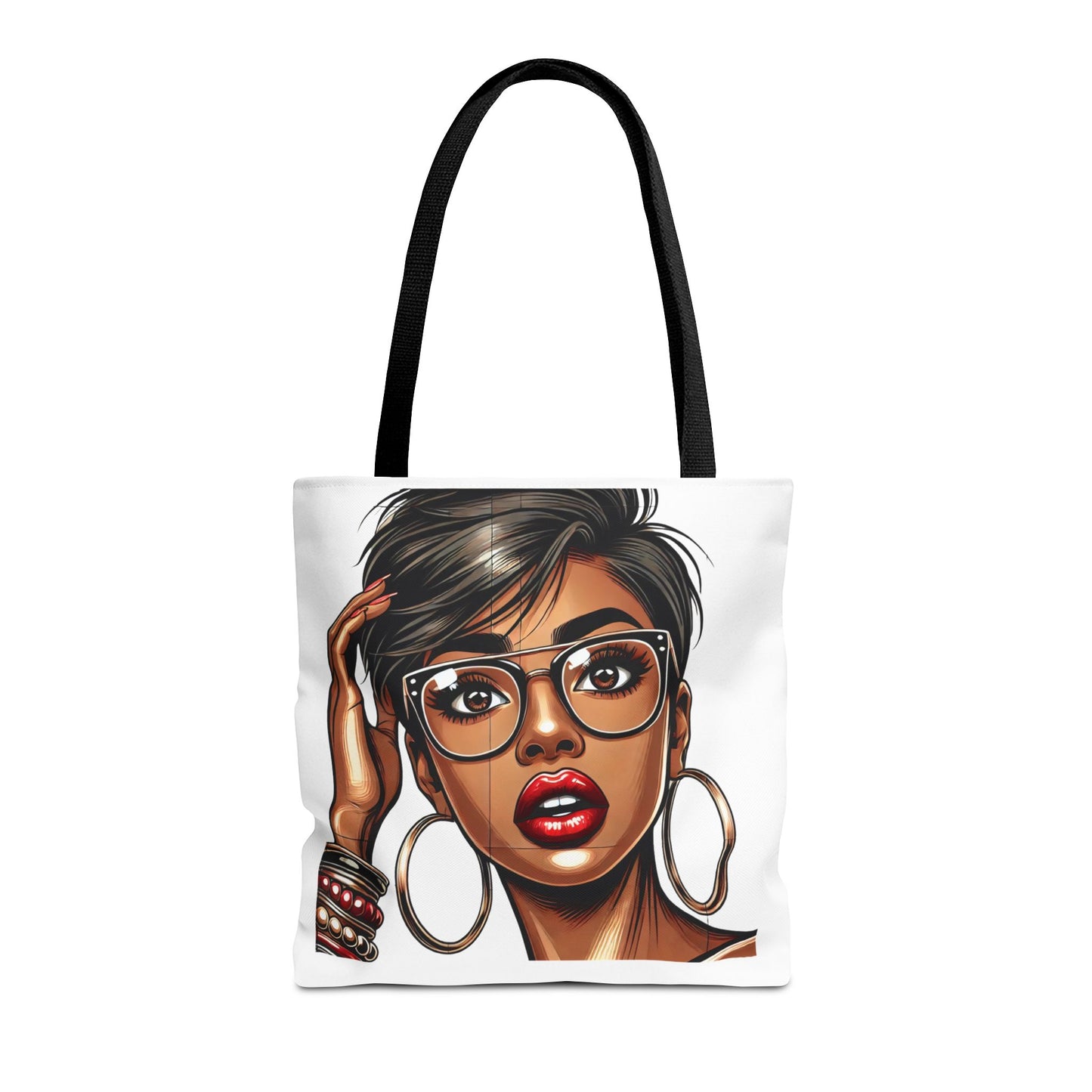 Chic Fashionista Tote Bag with Stylish Graphic Design