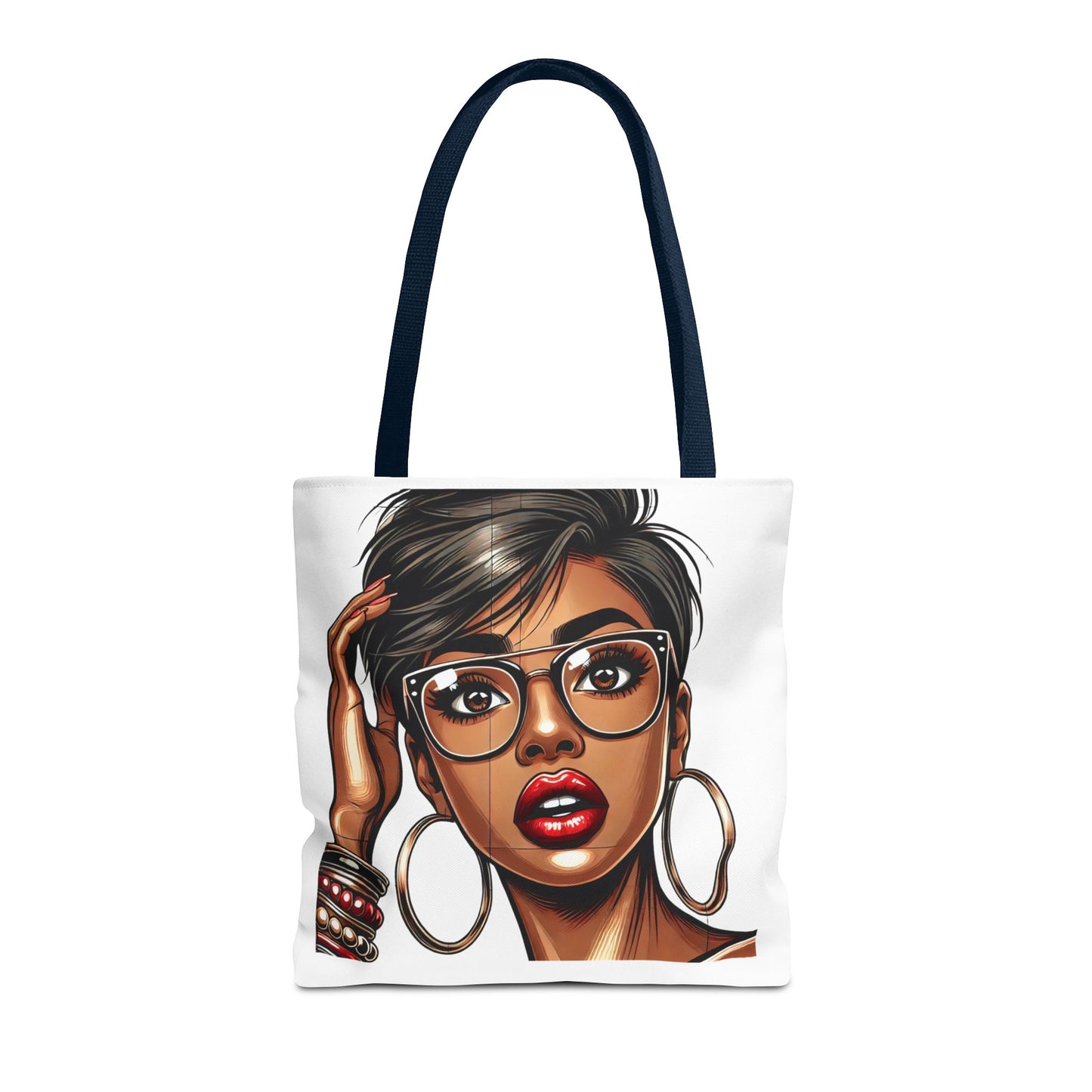 Chic Fashionista Tote Bag with Stylish Graphic Design