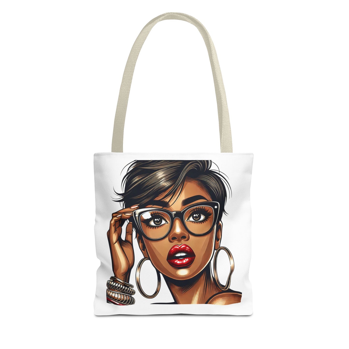 Stylish Black Girl Tote Bag - Fashionable Eco-Friendly Shopping Bag