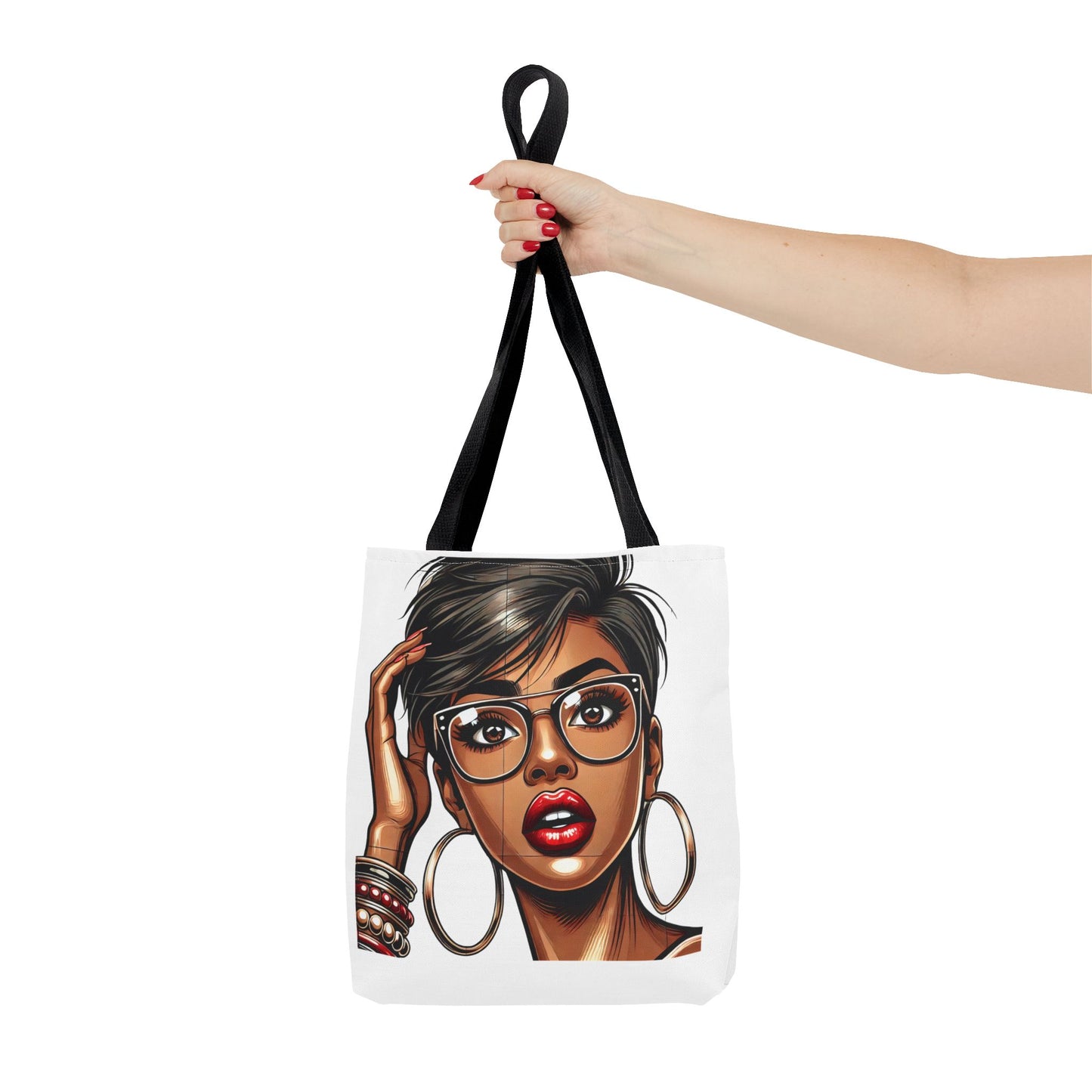 Chic Fashionista Tote Bag with Stylish Graphic Design