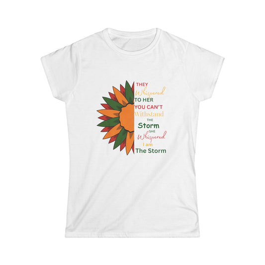 Inspirational Floral Women's Tee, Positive Quote Shirt, Gift for Her, Spring/Summer Fashion, Motivational Quote Tee