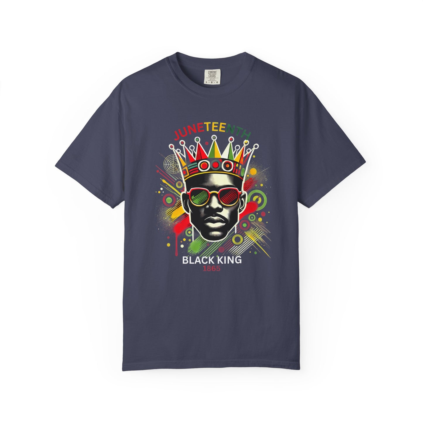 Unisex Black King Graphic Tee, Vibrant Afrocentric Shirt, African Heritage Gift, Kings Day Celebrations, Streetwear Fashion