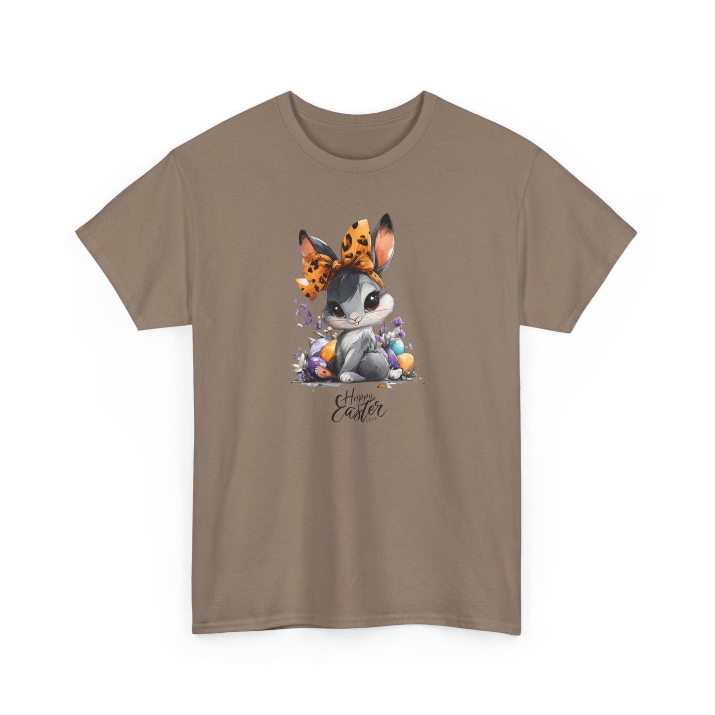 Cute Bunny Floral Unisex Heavy Cotton Tee