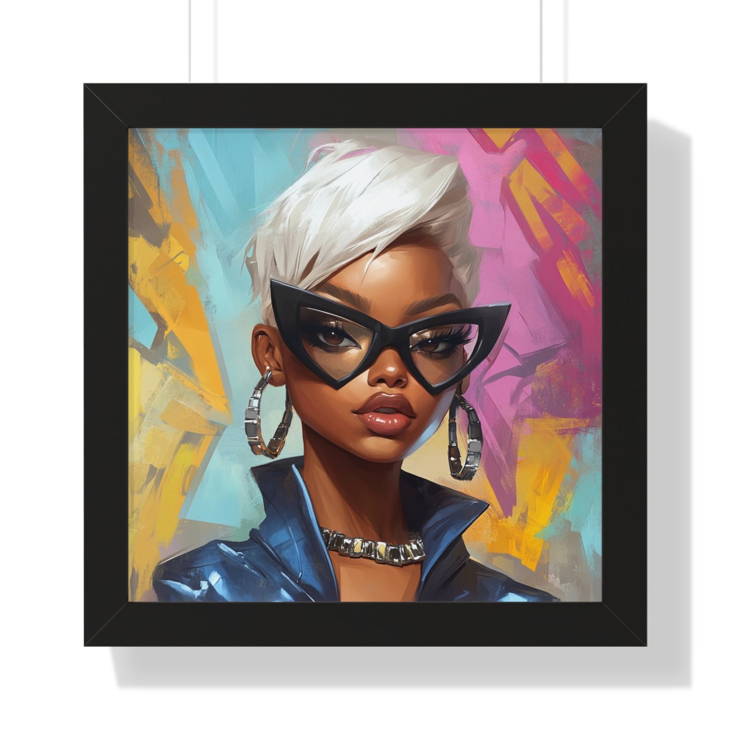 Stylish Framed Vertical Poster - Chic Modern Art for Trendy Home Decor