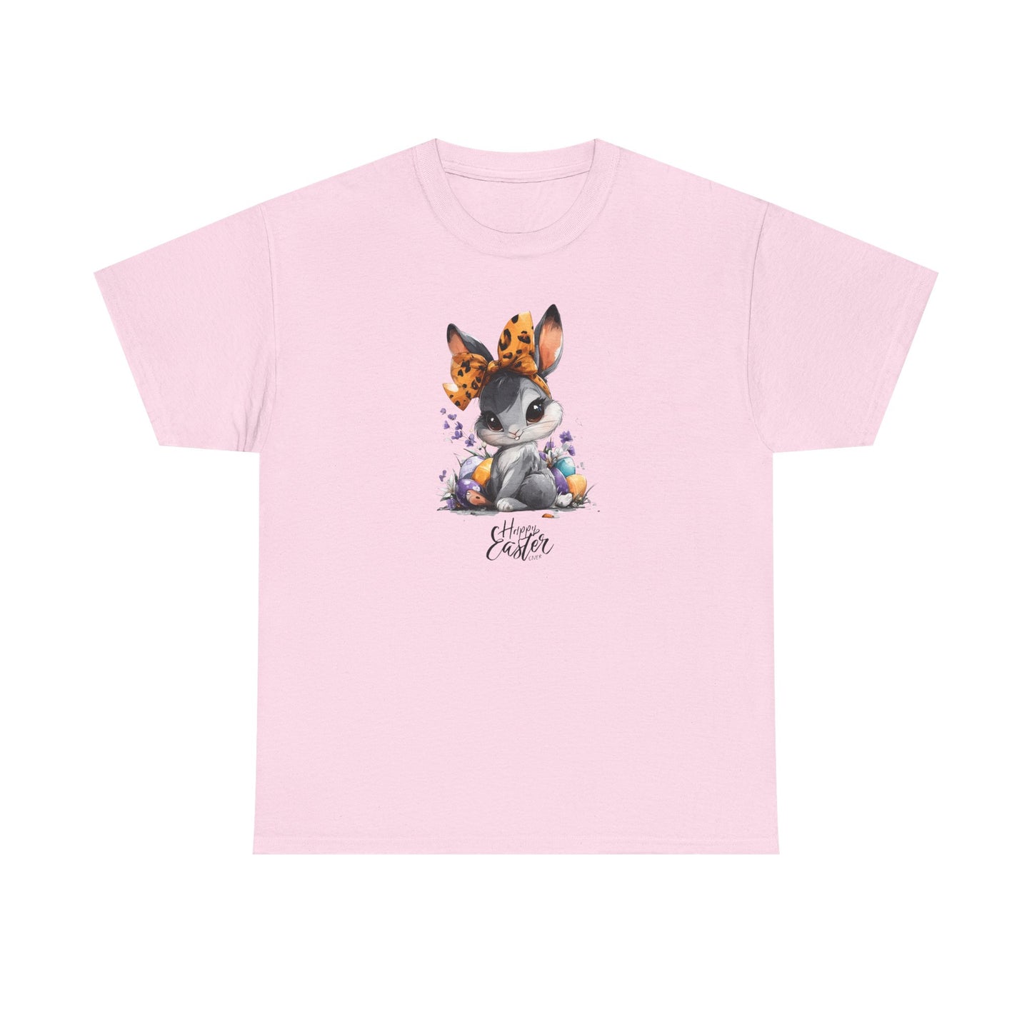 Cute Bunny Floral Unisex Heavy Cotton Tee