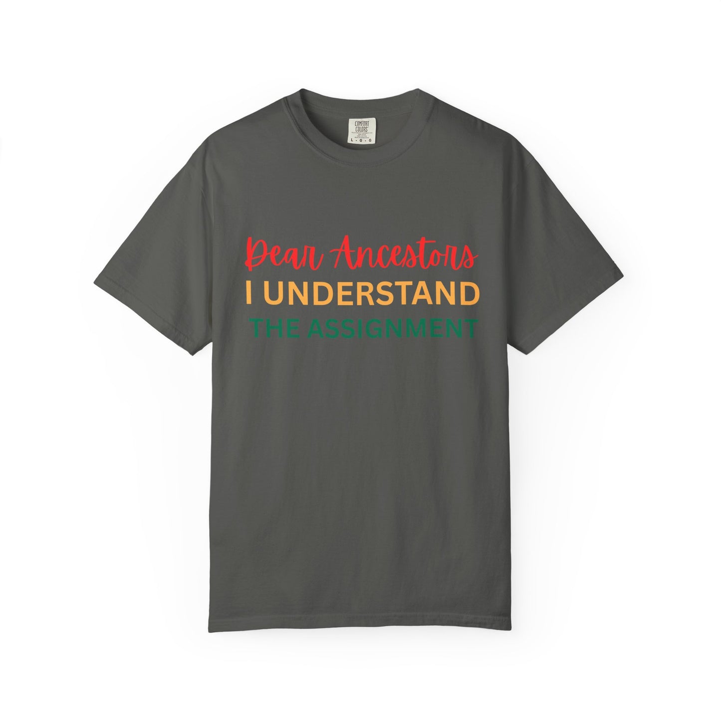 Dear Ancestors Unisex T-shirt, Funny Tee, Gift for Family, Heritage Pride Shirt, Casual Everyday Wear, Unique Statement Tee