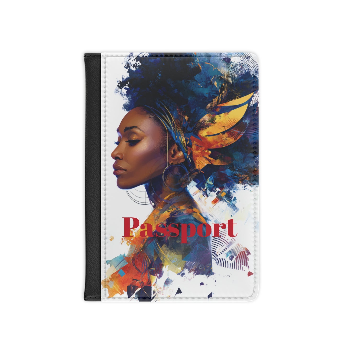 Artistic Passport Cover - Stylish Travel Accessory for Adventurers