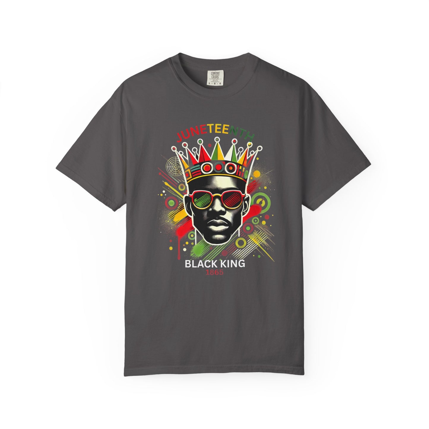Unisex Black King Graphic Tee, Vibrant Afrocentric Shirt, African Heritage Gift, Kings Day Celebrations, Streetwear Fashion