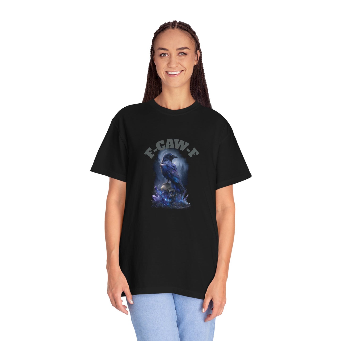 F-CAW-F Unisex Garment-Dyed T-Shirt, Festival Shirt, Graphic Tee, Casual Wear, Unique Gift, Eco-Friendly Fashion
