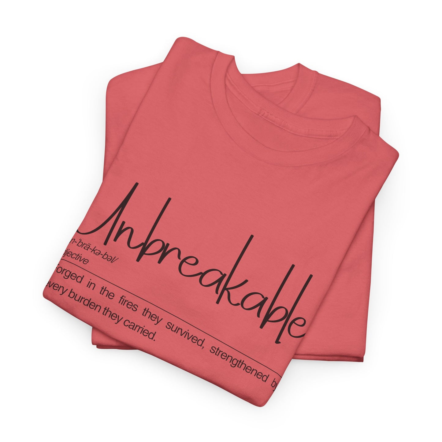 Unbreakable Inspirational Tee, Motivational Gift, Unisex Cotton Shirt, Self-Improvement Apparel, Casual Everyday Wear