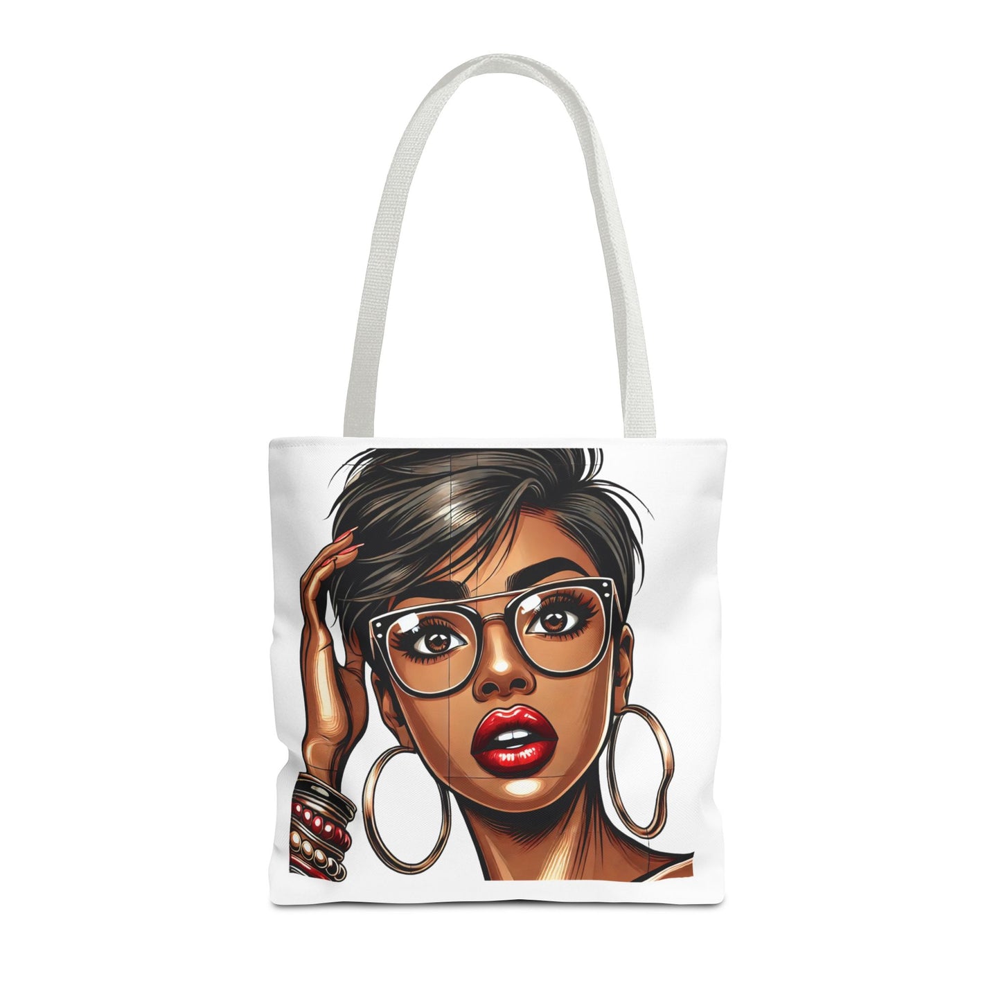 Chic Fashionista Tote Bag with Stylish Graphic Design