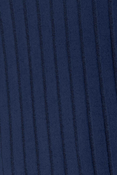 Basic Bae Ribbed Round Neck Slit Knit Top