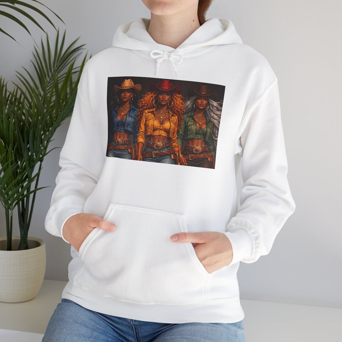 Triple the Grit Graphic Hoodie – Vintage Western Saloon Art
