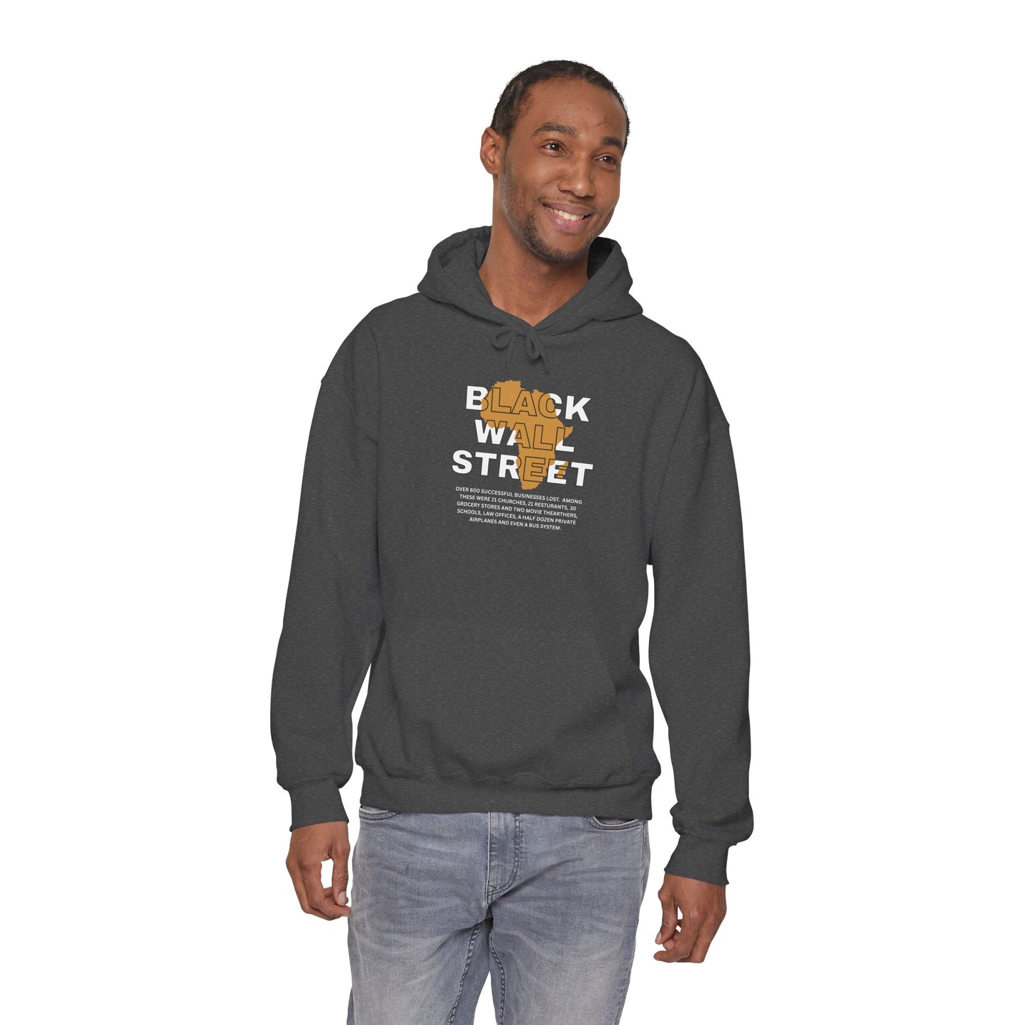 Black Wall Street Hoodie — Historic Black Empowerment Hooded Sweatshirt