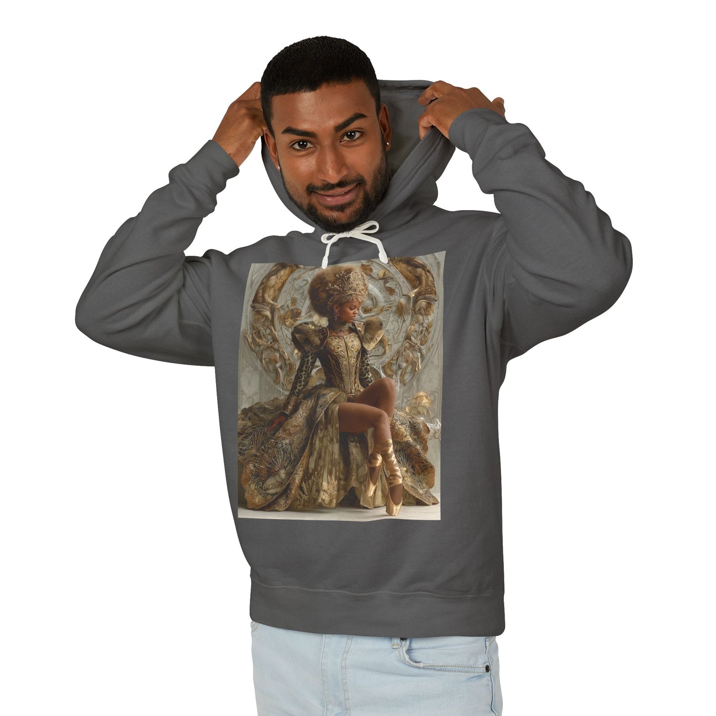 Baroque Queen Hoodie — Regal Vintage Portrait Pullover